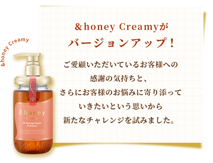 &honey Creamyがバージョンアップ!